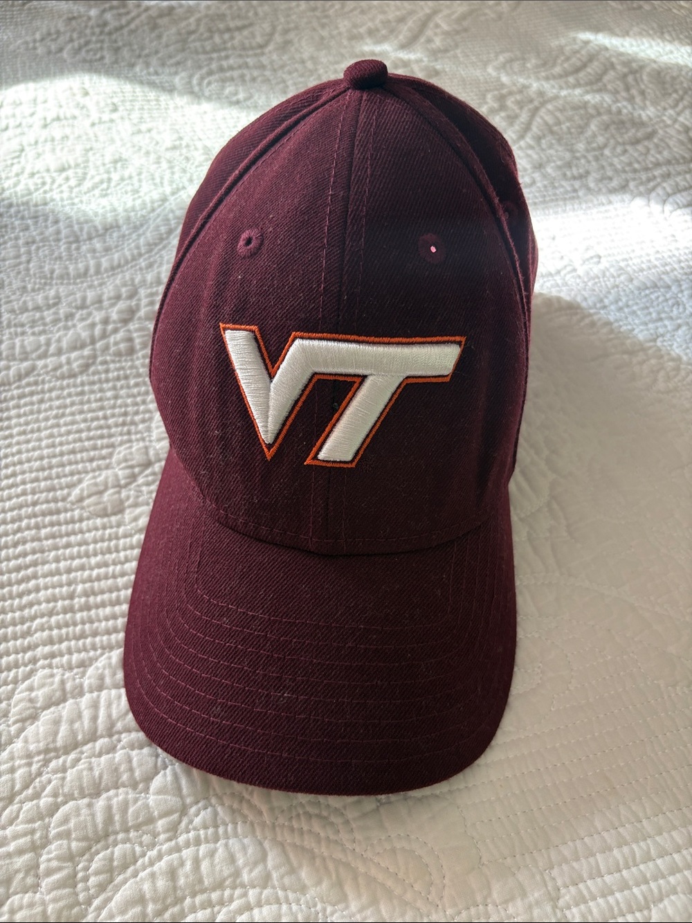 Virginia Tech Maroon VT Embroidered Baseball Cap